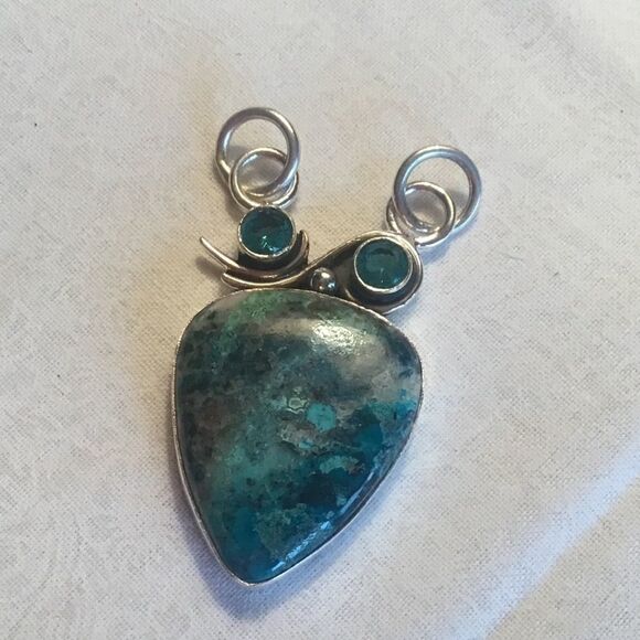 NWOT. Sterling Silver Azurite Pendant - Picture 5 of 9